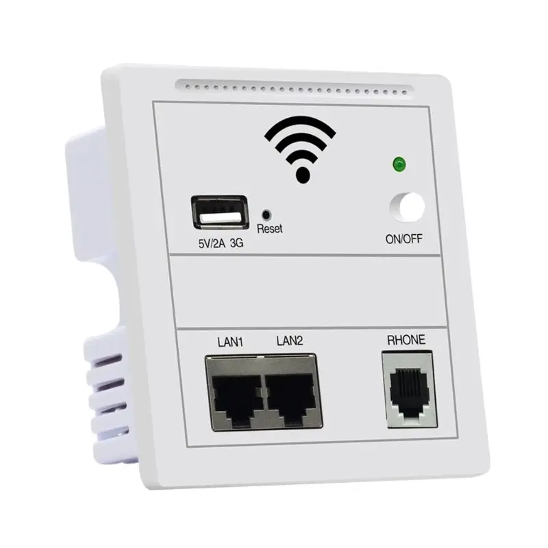 Настенная розетка повторитель 86 видов Wi Fi точка доступа RJ45 PoE USB