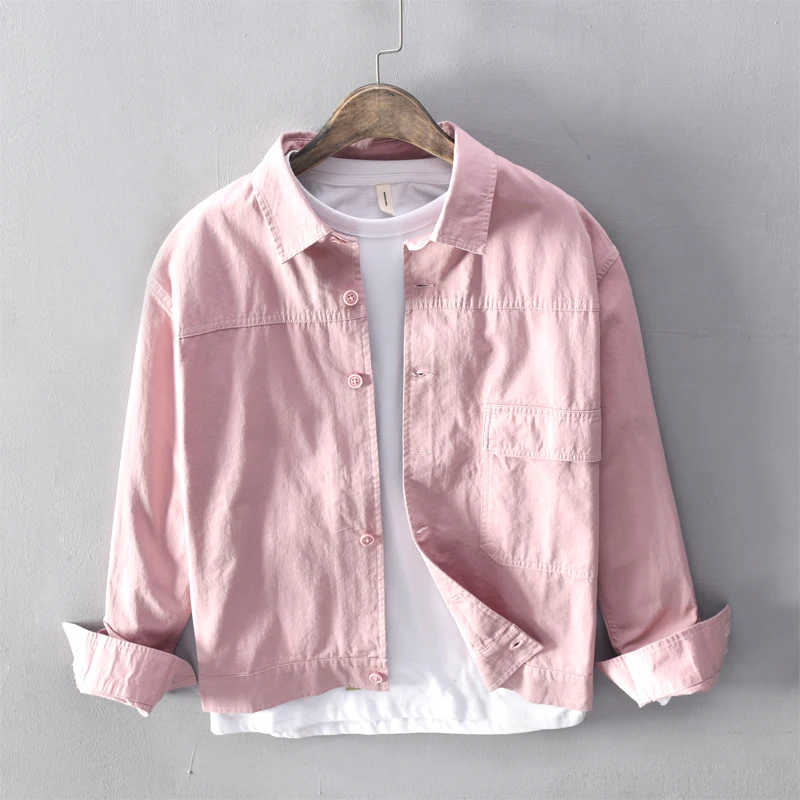 2019 New style brand shirts men autumn and spring pink shirt mens casual fashion shirts male comfortable shirt for men chemise 2019 New style brand shirts men autumn and spring pink shirt mens casual fashion shirts male comfortable shirt for men chemise
