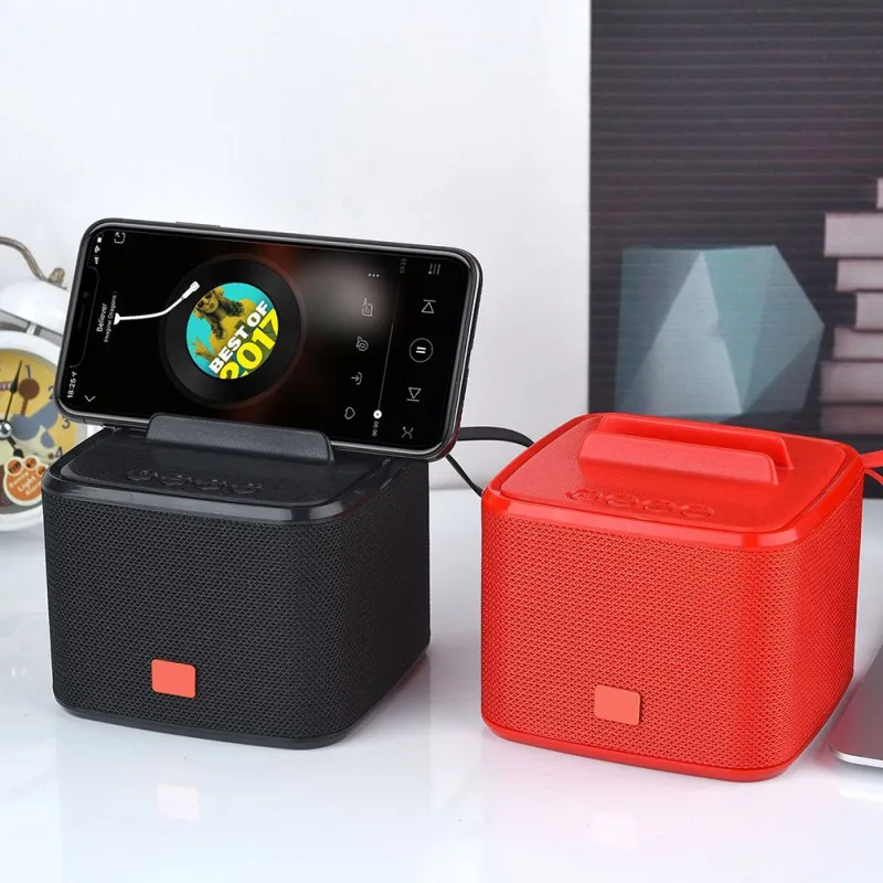 Портативный bluetooth-динамик с крепким ремешком, подставка для телефона, громкий звук, беспроводной сабвуфер, уличный музыкальный плеер