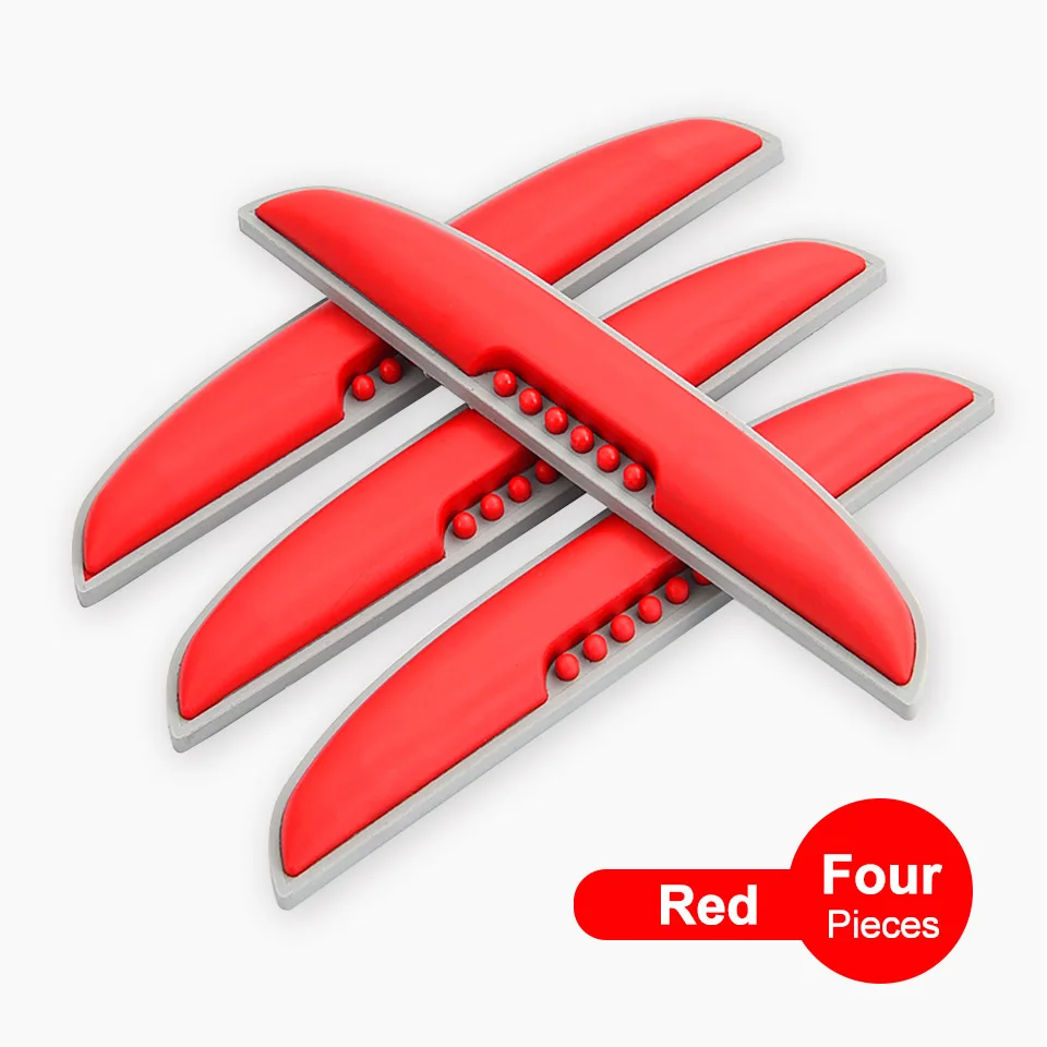 Red4P Новинка, автомобильная дверь, универсальная защитная полоса для края, защита от царапин, защита от столкновений, угловой бампер, защитная полоса - Цвет: Red4P