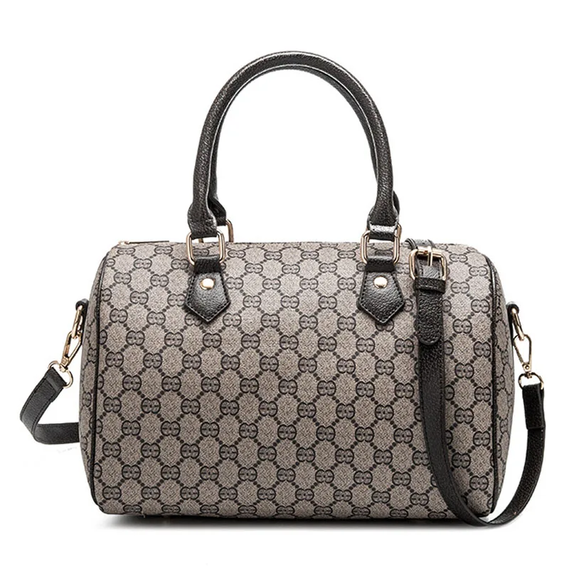 

Women's Handbags Boston Ladies Pillow Zipper Messenger s PU Leather Single Shoulder Designer Sling Bowling Hand Bag Casual