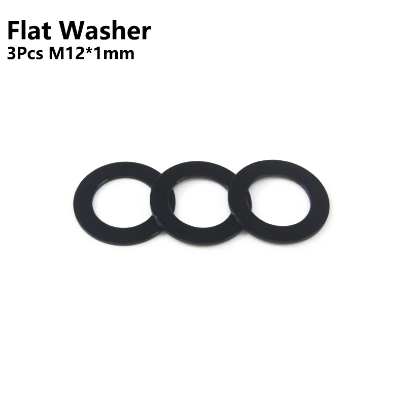 Bicycle Thru Axle Precision Washers - M12 Flat & Conical Collection