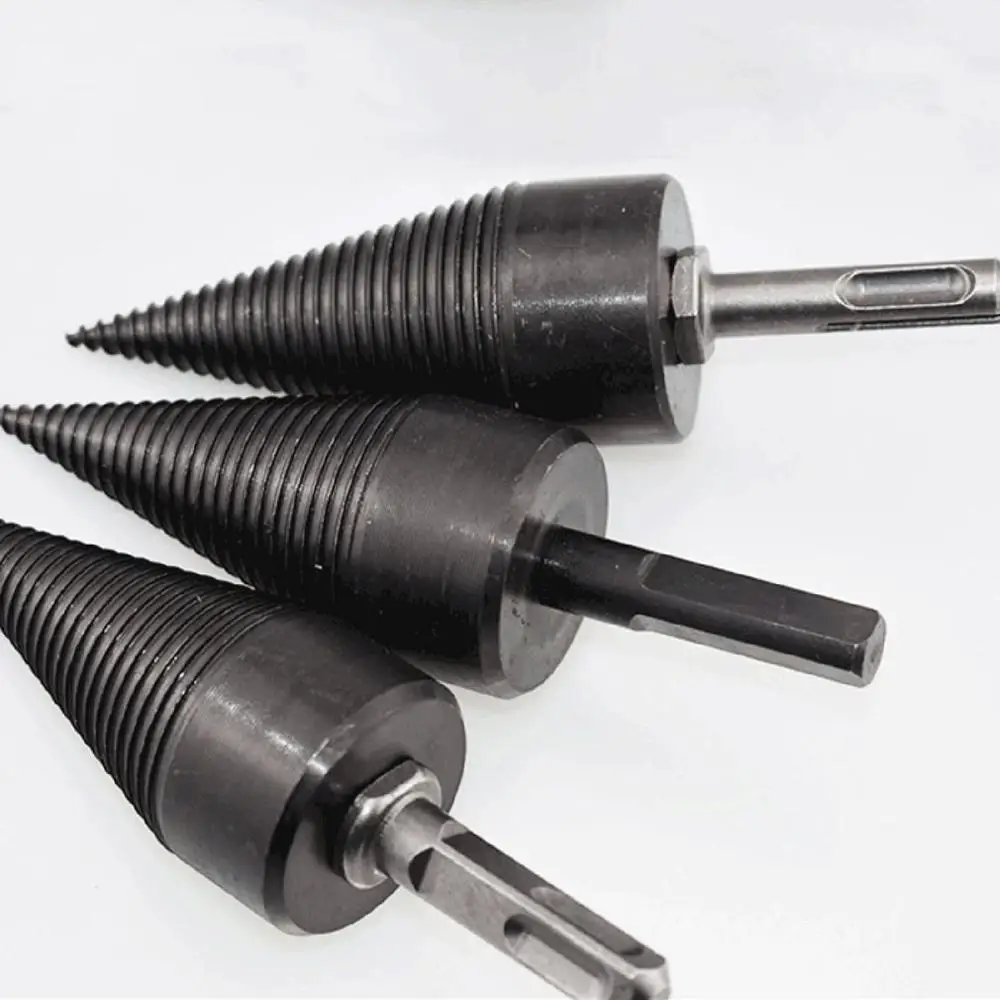 

Weichai drill bit Chop wood Splitting tool Splitting cone Log Splitters Wood breaking machine Wood breaker Firewood chopper