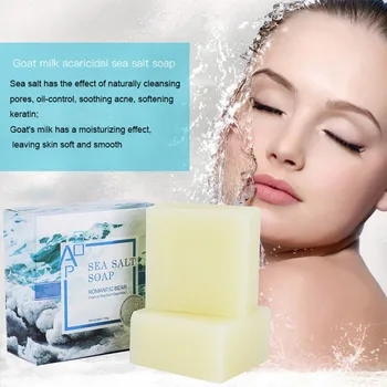 

Sea Salt Soap Cleaning Skin Anti-mite Oil-control Firming Skin Handmade Soap For Body Face Cleaning Skin Hand-made Soap