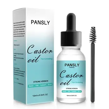 

10ML Liquid Pure Castor Oil Hair Essential Oil Eyelashes Fast Aging Prevent Growth Eyebrow Organic Serum Growth Skin Castor O2M8