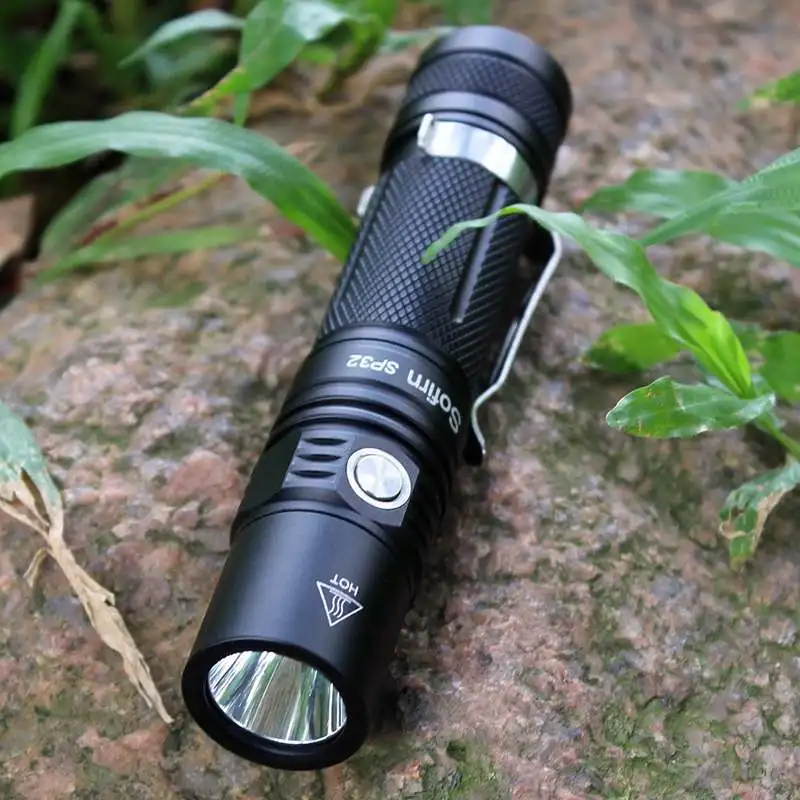Sofirn SP32 18650 XPL2 1000lm высокой мощности EDC карманный фонарь 1000lm 6 режимов нейтральный белый светодиод фонарик без батареи
