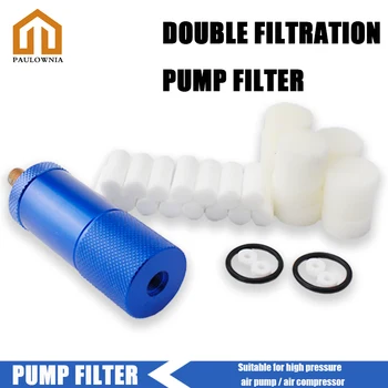

Hand Air Pump Filter M10x1 Thread with Cotton Elements PCP Paintball Water-Oil Separator 300bar 4500psi Filtering Purify Air
