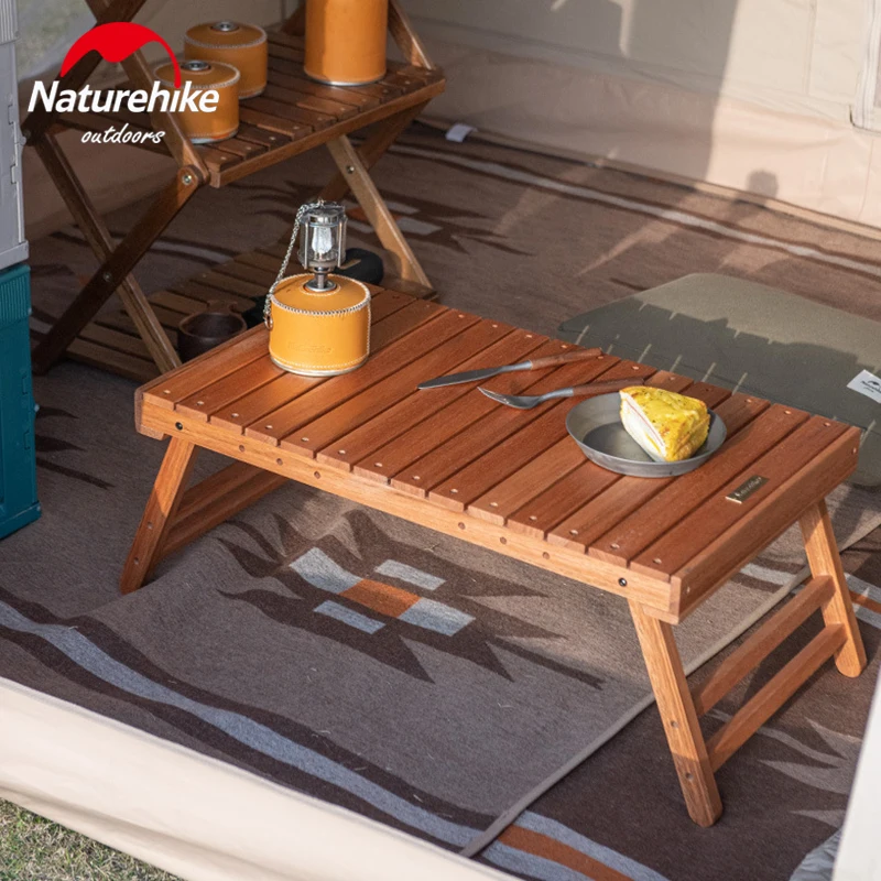 Donker worden klein Woordvoerder Naturehike Massief Houten Klaptafel Lager Gewicht 30Kg Picknick Draagbare  Korte Tafel Camp Travel Bbq Geven Opbergtas - AliExpress sport &  Entertainment