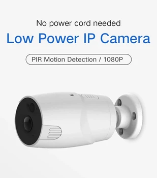 

Low Power IP Camera D1 Wide Angle Long Standby Waterproof Monitor with PIR Motion Sensor Outdoor Two Way Audio Security Camera