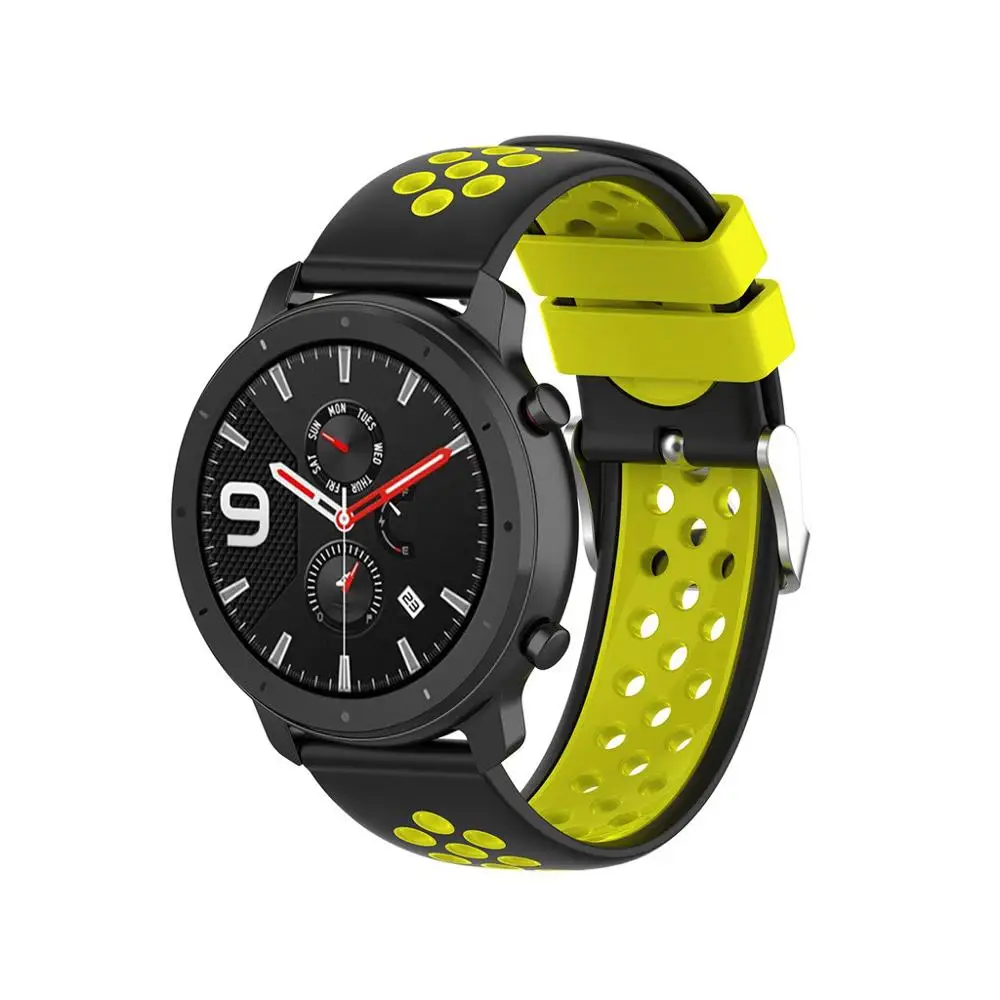 Для Huami AMAZFIT GTR 47 мм Замена вентиляция спортивный мягкий браслет наручные умные часы с ремнем браслет долговечные аксессуары#904