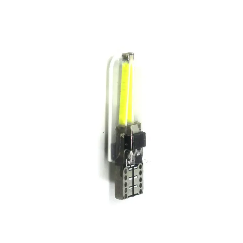 10X Автомобильный светодиодный светильник T10 COB ширина W5W COB 12V Светодиодный светильник для чтения автомобиля стеклянная маленькая лампа
