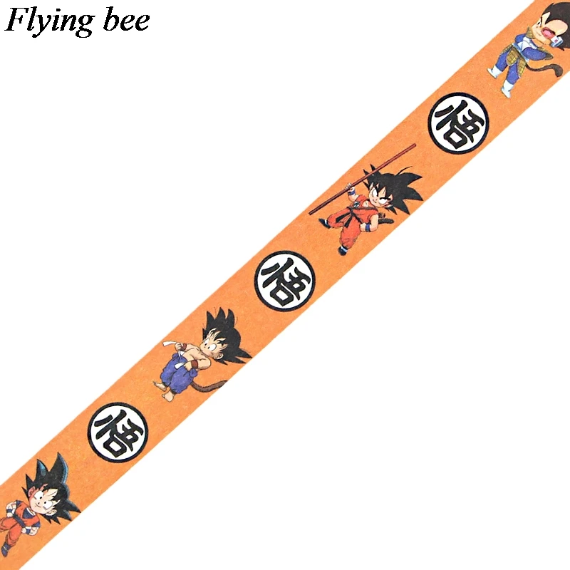 Flyingbee 15 мм X 5 м Dragon ball васи лента бумага DIY декоративная клейкая лента солнце Укун мультфильм маскировки Ленточные принадлежности X0744