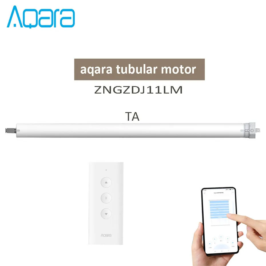 Xiaomi Aqara Intelligent Rolling Shutter Motor,Mi Home App Zigbee Tubular Motor for Blinds, Aqara ZNGZDJ11LM for Smart Home