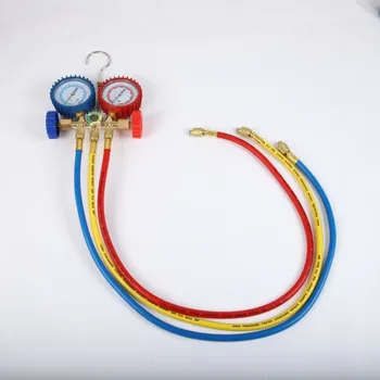 

Refrigerant Manifold Gauge Set Air Conditioning Tools with Hose and Hook for R12 R22 R404A R134A Air Condition Refrigeration