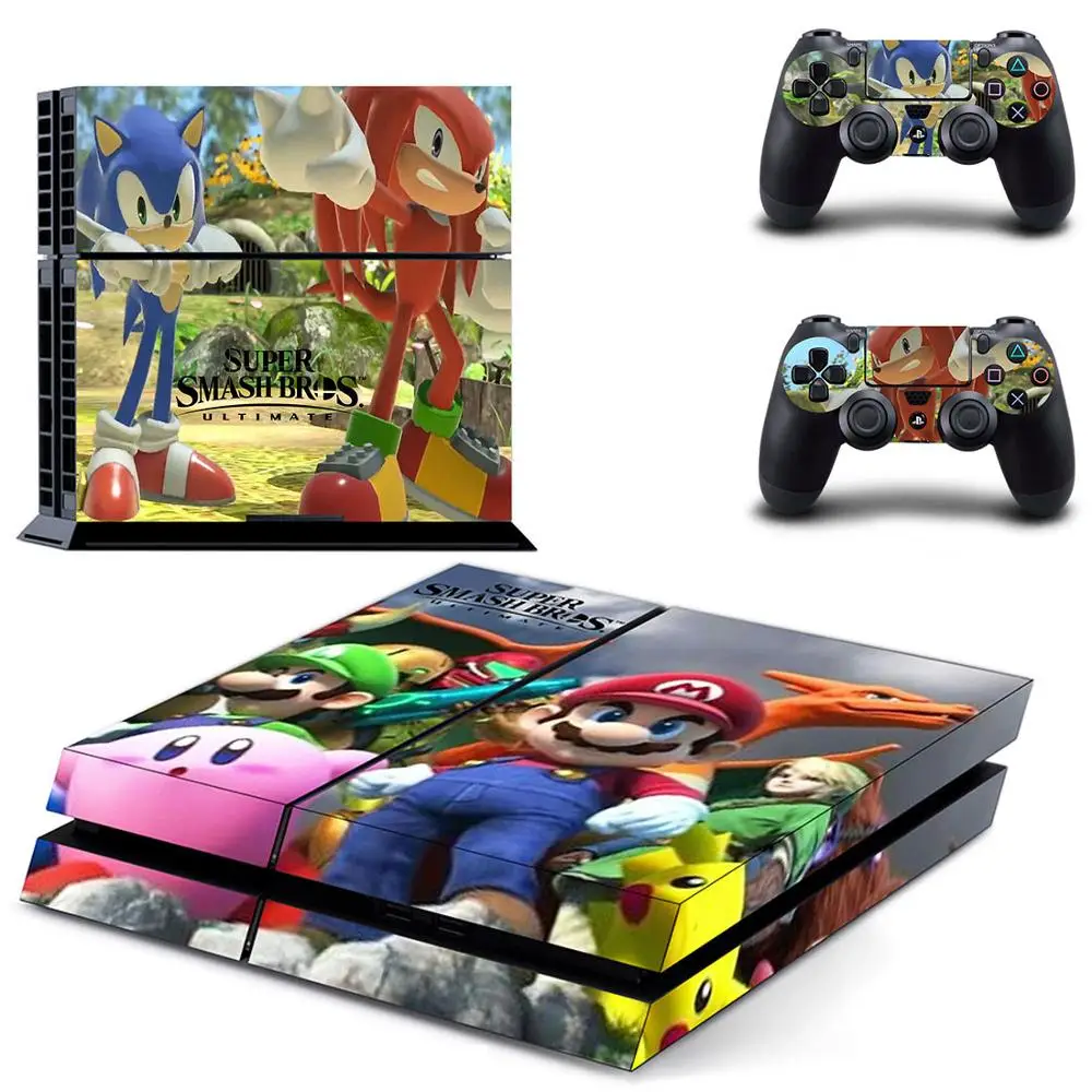 Для Super Smash Bros. sticker s Наклейка для PS4 PS 4 sticker Play station 4 наклейки Pegatinas для консоли playstation 4 и 2 контроллера - Цвет: GYTM1968