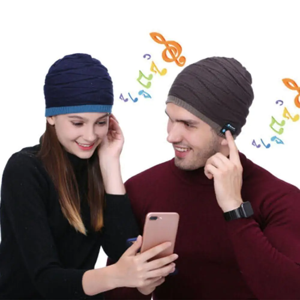 Осень и зима, новинка, умная Bluetooth гарнитура, шапка, музыка, шапка, вязаная, с рисунком рыбы, шапка с ананасом