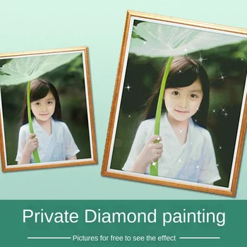 

Customized 5D DIY Diamond Painting Rhinestones Diamond Embroidery 3D Cross Stitch Home Wedding Decoration