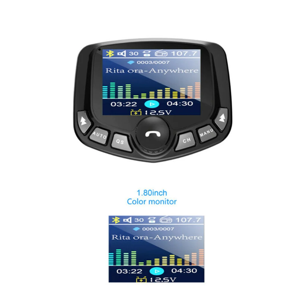 1* Bluetooth V4.0 EDR беспроводной стерео MP3 fm-передатчик Hands Free USB зарядное устройство