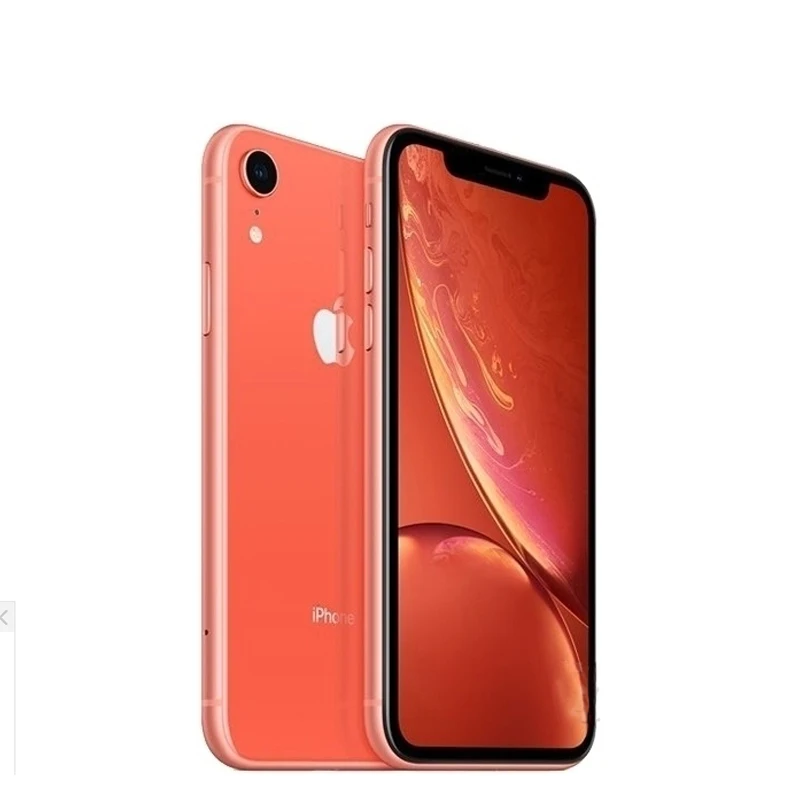 Apple iPhone XR разблокированный шестиядерный мобильный телефон камера 64G/128G/256G Rom IOS лицевой телефон - Цвет: Оранжевый