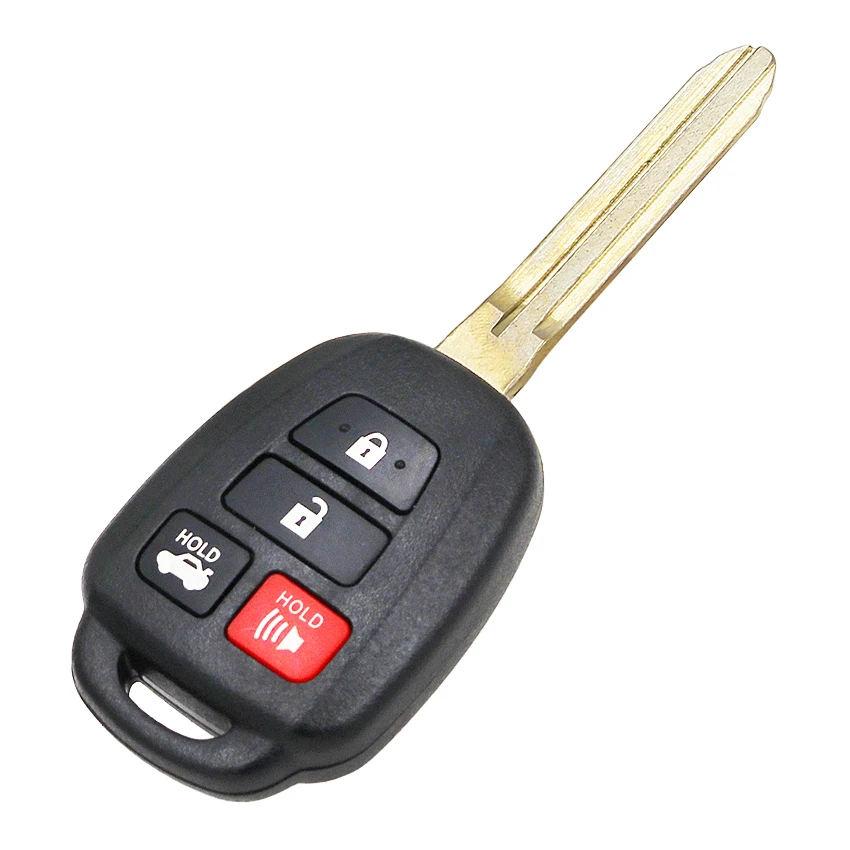 4 кнопки дистанционного брелока 314,4 МГц с чипом H для Toyota Camry Corolla- FCC ID: HYQ12BDM UNCUT TOY43 blade