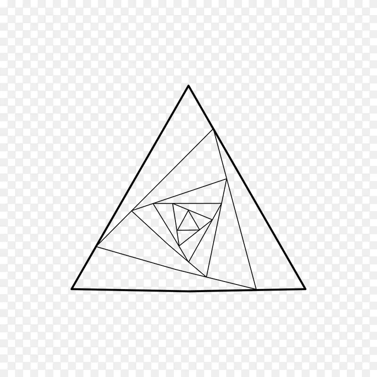 神圣几何金三角黄金比例-三角形