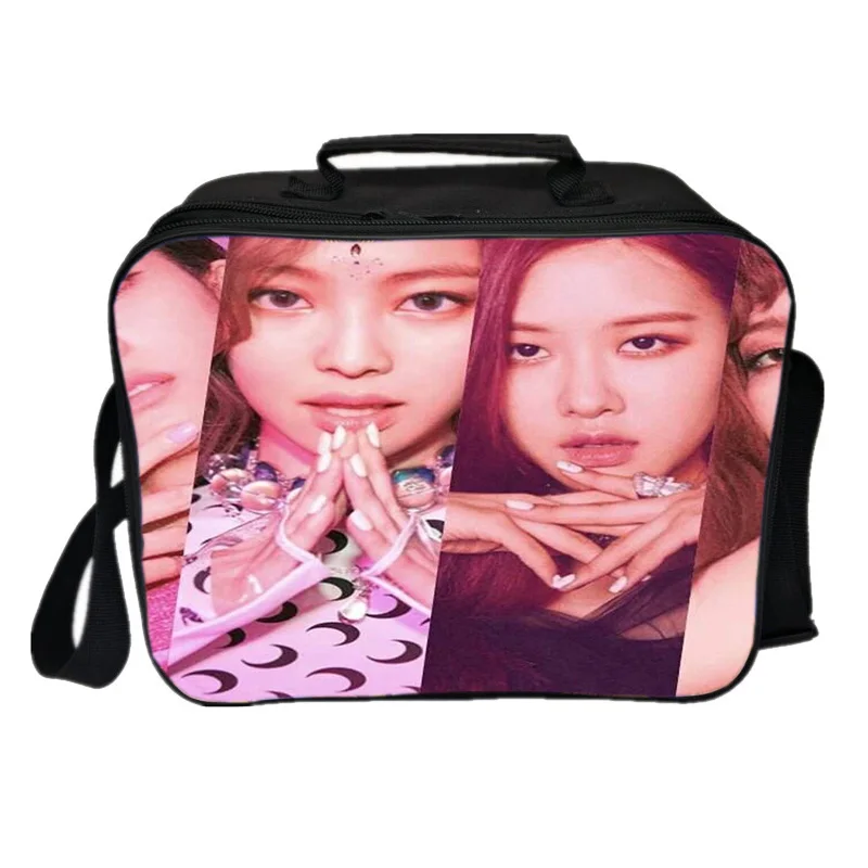 9 Blackpink Jisoo Jennie Rose Lisa Lunch BagBoys для девочек, Повседневная сумка для ланча, рабочая сумка для ланча, модная сумка-холодильник, изоляционная сумка - Цвет: 9