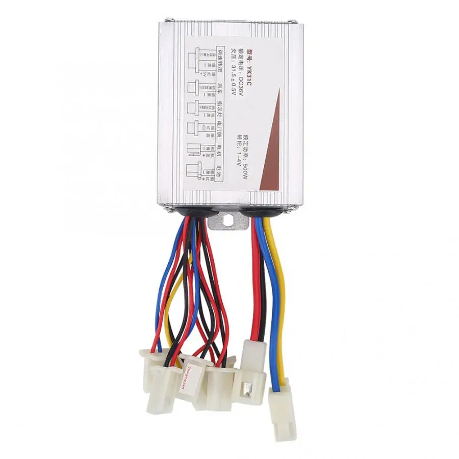 36V 500W Durable Bike Brushed Controller Box Vehicle Controller Electrical Scooter For Electric Bicycle Equipment