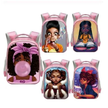 

13inch Snow White Princess Backpack Girls Cartoon Printed School Bags School Backpack Bookbag Children Gift Customized Free Name
