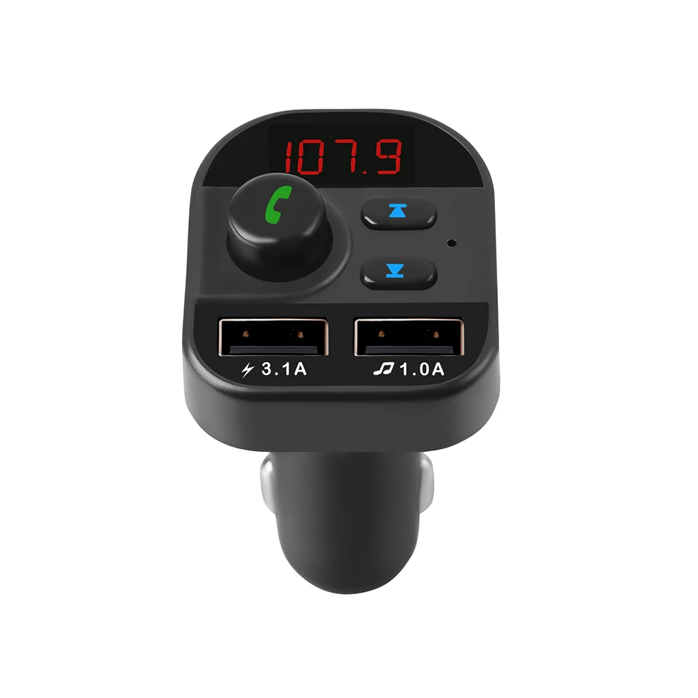 Вызов TF карта USB зарядное устройство в автомобиле беспроводной музыкальный Радио MP3 плеер адаптер fm-передатчик портативный Бесконтактное аудио Bluetooth