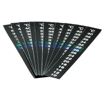 

100PCS Fish Tank Dual Scale 10 40-Degree C Thermometer Sticker Digital Dual Scale Water Temperature Stick-on Adhesive Strip