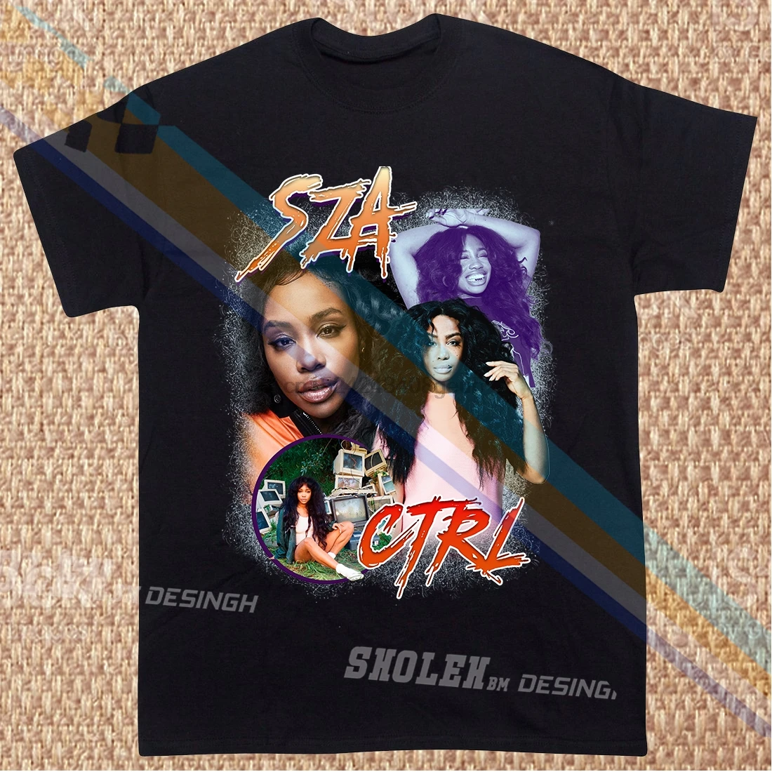 Вдохновленный SZA CTRL R & B футболка хип хоп Rap Limited Tour Merch Новинка|Футболки| |