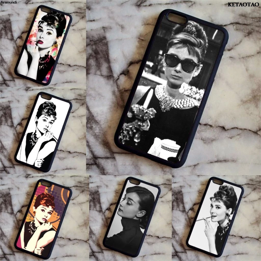 KETAOTAO 2018 NEW Cheapest Audrey Hepburn Breakfast Phone Cases for iPhone 4 5C 5S 6 6S 7 8 Plus X Case Soft TPU Rubber Silicone |