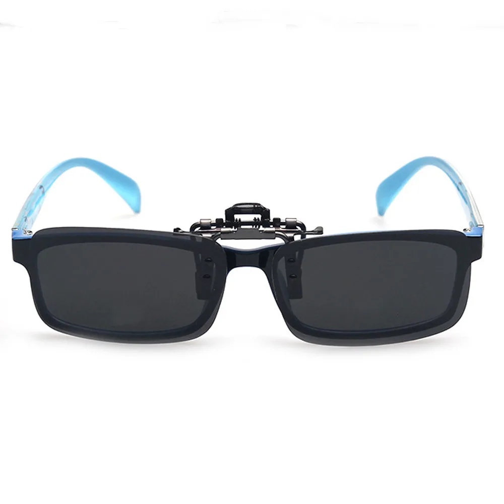 Съемные линзы ночного видения для вождения, Металлические поляризованные очки на клипсах, солнцезащитные очки для автомобиля, очки для водителя, анти-UVA UVB, солнцезащитные очки#3