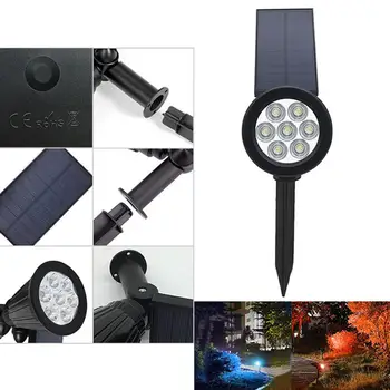

Solar Lawn Light 7 LED Outdoor Waterproof Light Control Garden Lighting Courtyard Landscape Colorful