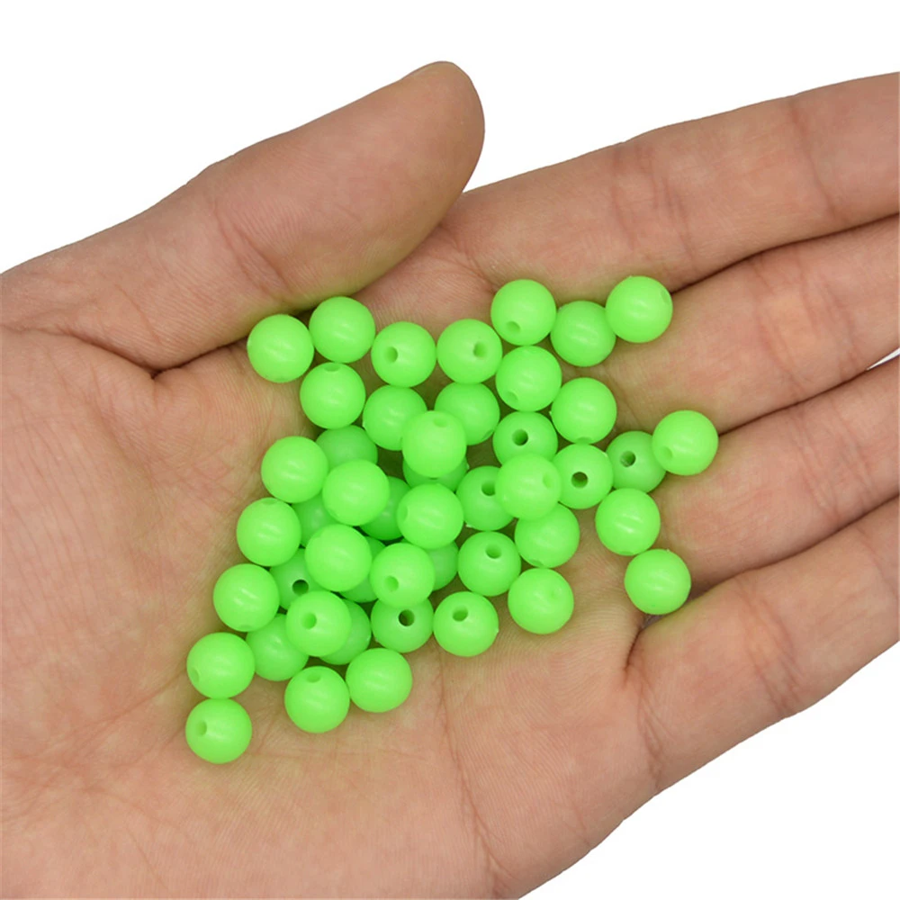 Luminous Fishing Beads Tube 170pcs/set Soft Rubber Rig Tube Sleeve Accessories Floating Glow Fishing Beads Fishing fishing tools