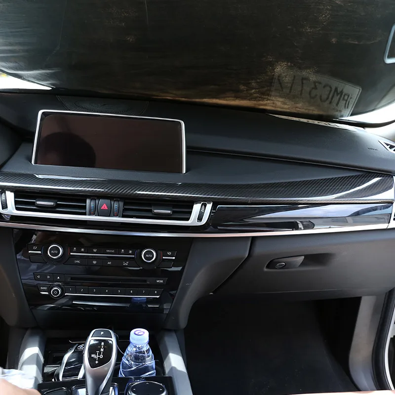 US $156.04 2pcs Real Carbon fiber For BMW X5 F15 X6 F16 20152018 Car Interior Dashboard Decoration Panel Trim Accessories Left Hand Drive