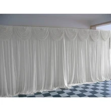 2x2 м события фон занавес тюль с драпировкой настенная ширма для сцены потолок съемное украшение с Swag Свадебная декоративная панель марля