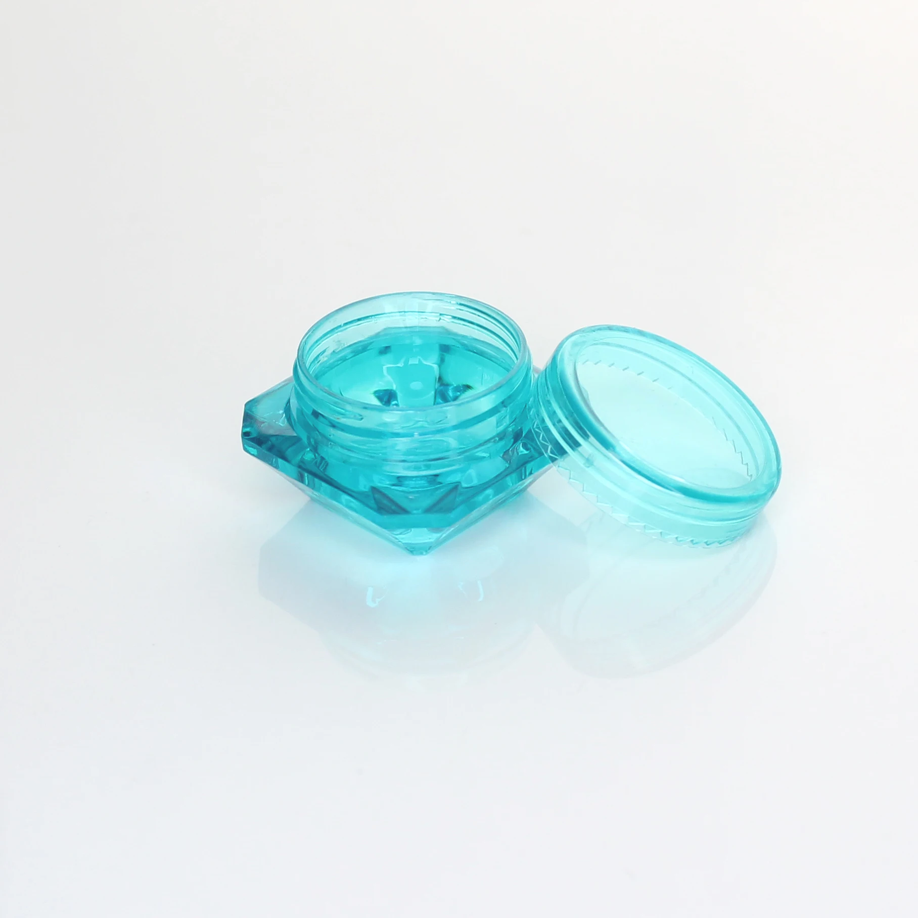 100pcs 5g (5ml, 0.17oz) 화장품 크림 보석에 대 한 명확한 다이아몬드 빈 아크릴 컨테이너 메이크업 병 빈 항아리 아이섀도