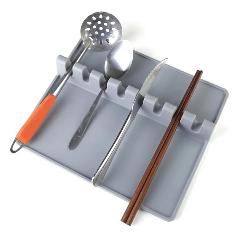 1 шт. кухонная посуда силиконовая ложка держатель для кухонной лопатки сиденье термостойкая силиконовая подставка для ложки кухонные инструменты для приготовления пищи