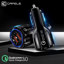 Cafele Quick Charge 3,0 USB Автомобильное зарядное устройство для samsung S10 iPhone X Xs huawei Xiaomi Быстрая зарядка мобильного телефона автомобильное зарядное устройство для телефона