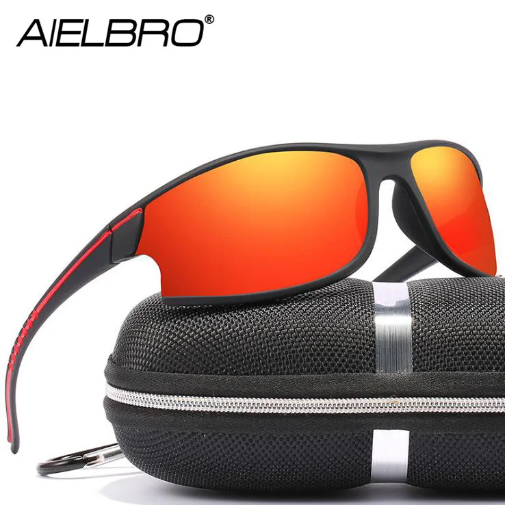 

AIELBRO Outdoor Polarized Sunglasses TAC Lens Fishing Hiking Sports Mountain-Bicycle Eyewear Driving Bike Sun Glasses UV400