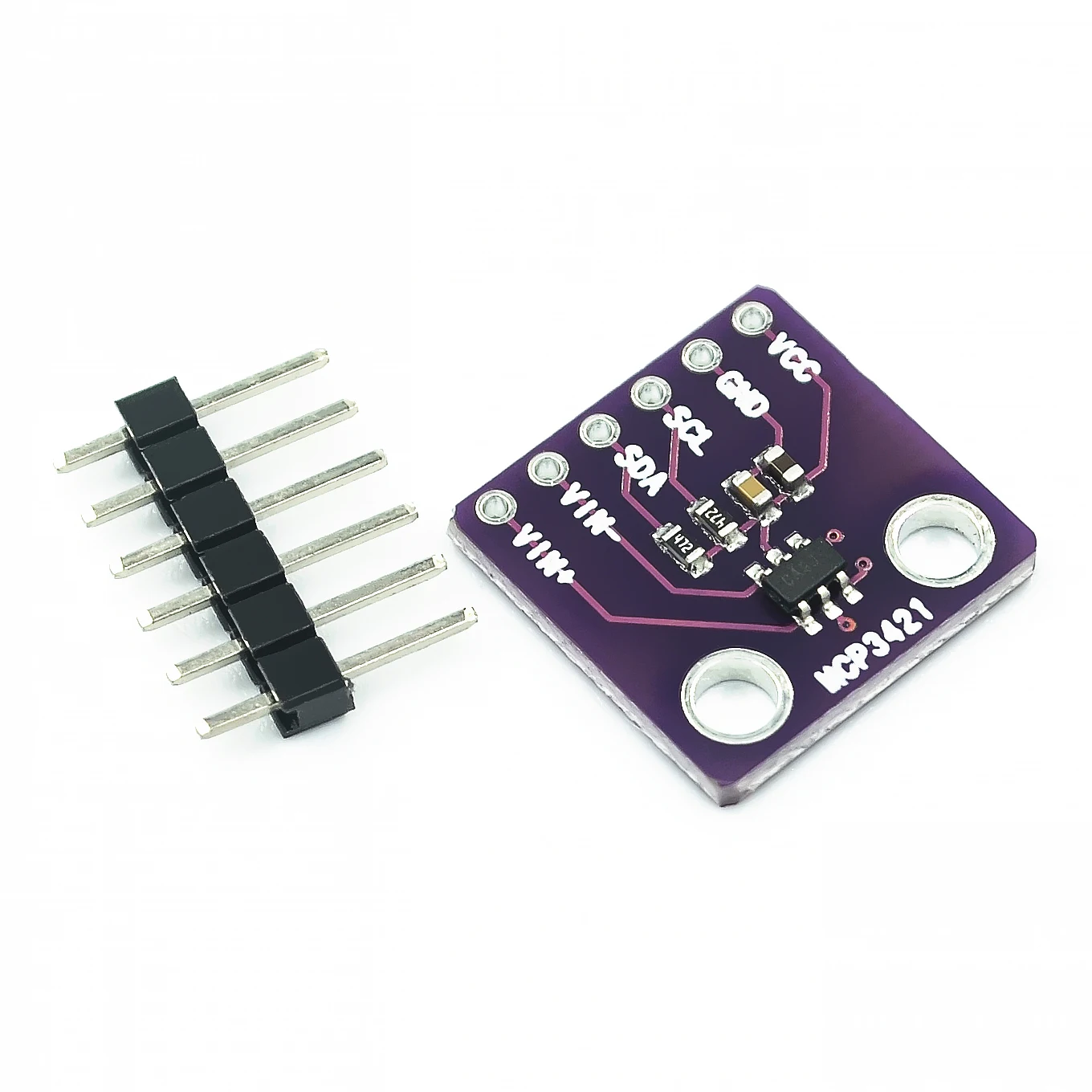 MCP3421 I2C SOT23-6 delta-sigma ADC Evaluation Module Board For PICkit Serial Analyzer | Электронные компоненты и