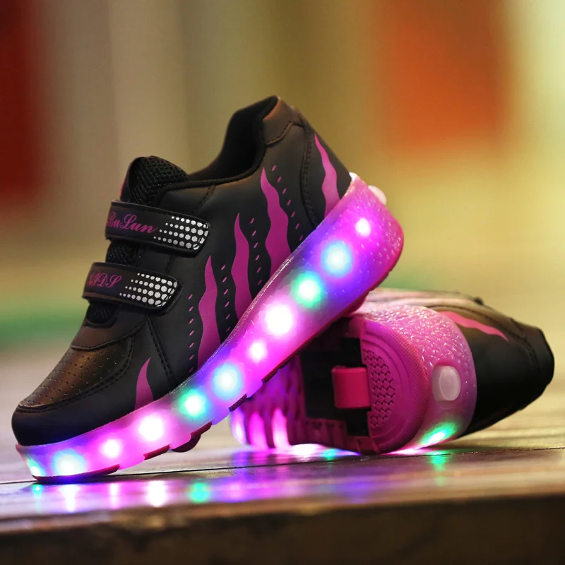 solo Kansen Bestaan Size 27 40 Kids Sneakers Roller with Load Bearing Sneakers with Roller  Glowing Sneakers on Wheels for Boys Kids Led Shoes|Sneakers| - AliExpress