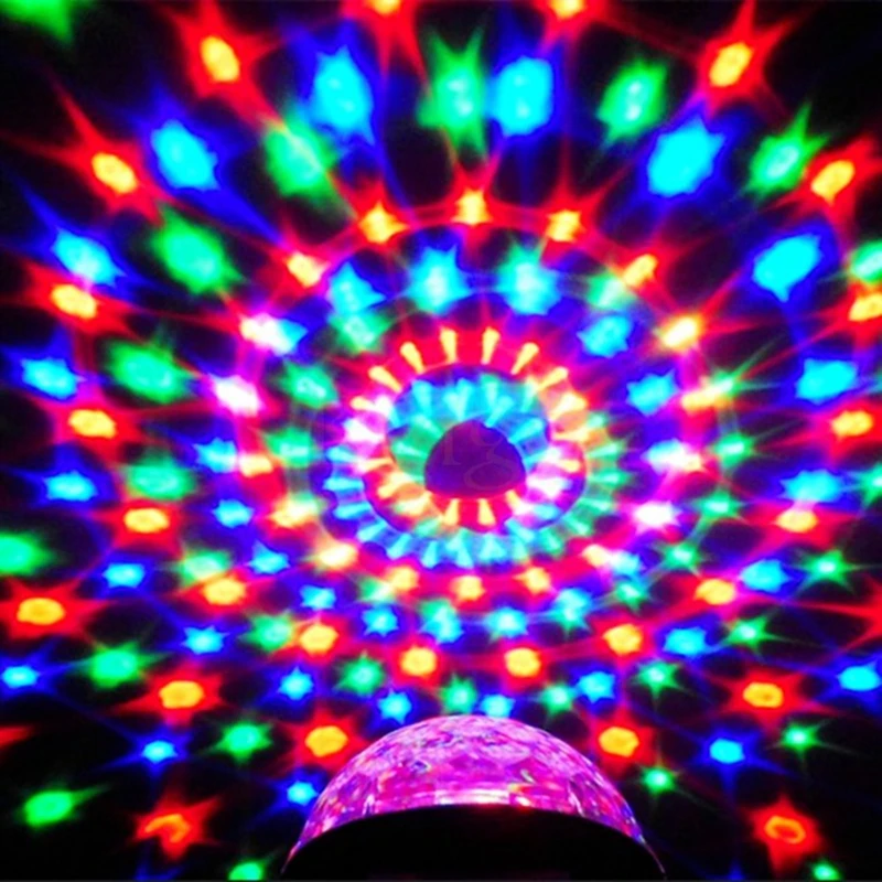 Мини RGB светодиодный сценический лампы Хрустальные Волшебный проектор шар лазерный сценический DMX Эффект света домашние вечерние диско-клуб DJ огни Lumiere