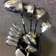 Для мужчин клуба WARBIRD клюшки для гольфа Гольф полный комплект клюшек Драйвер+ fairway wood+ утюги+ клюшки графитовая клюшка для гольфа есть мешок пакеты