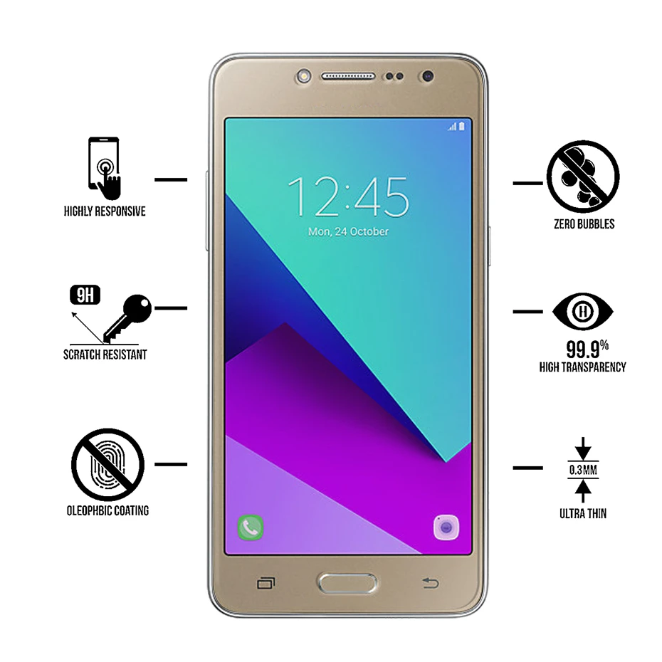 2 шт./лот Защита экрана для samsung Galaxy J3 J7 J1 J2 J5 Prime закаленное стекло для samsung Galaxy J Series