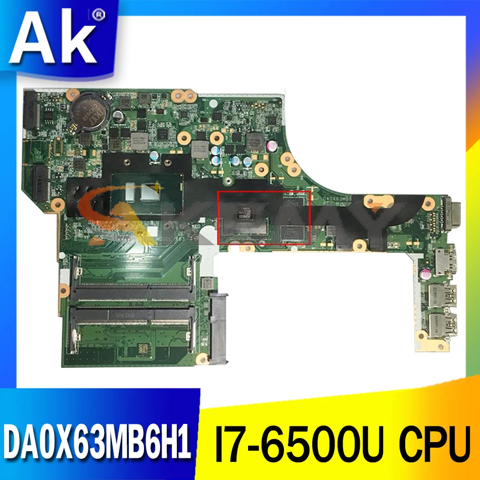 827026-601 827026-001 для HP Probook 450 G3 I7-6500U материнская плата ноутбука DA0X63MB6H1 SR2EZ 216-0864032 DDR3