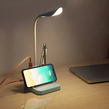 

Multifunctional LED Touching-control Desk Lamp with USB Charging Message Board Mobile Phone Bracket Pen Holder Reading Lamp