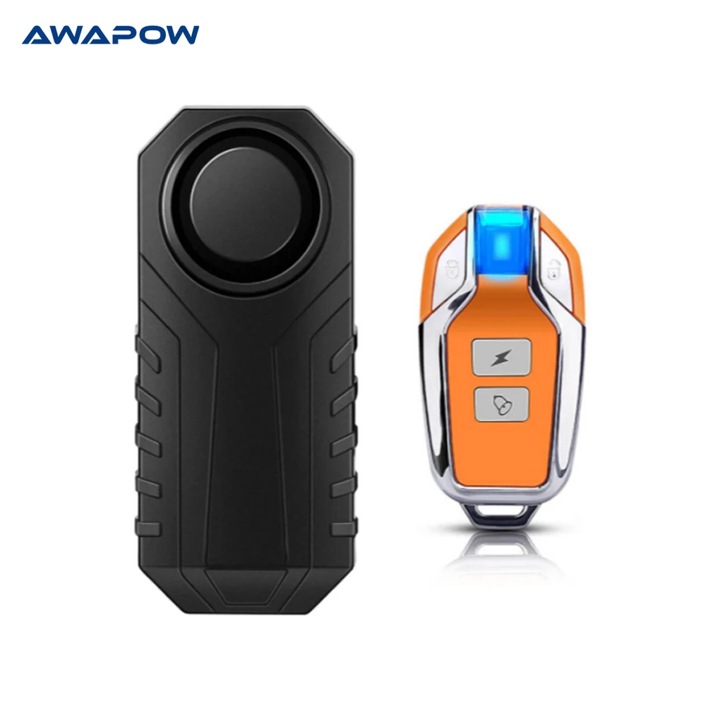 Сигнализация велосипедная Awapow 113dB с защитой от кражи и пультом ДУ | Безопасность