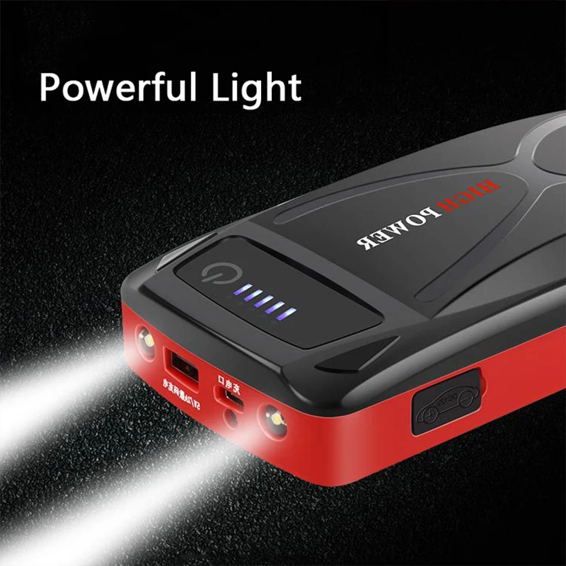 external battery 12V 28000mAh Car Jump Starter Power Bank for iPhone 12 11 Xiaomi Portable Charger Car Battery Emergency Booster Starting Device usb power bank